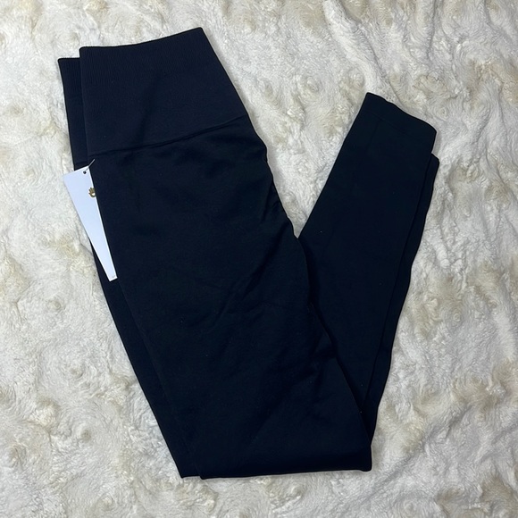 Spiritual Gangster Pants - Spiritual Gangster black leggings size M/L. Rouching in back.